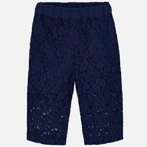 Mayoral Kids Girl Lace Culotte Roman Knit Pants 3T